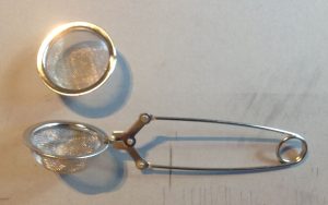 Tea Strainer used for creating graphite powder