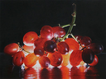 Glowing Grapes by Cecile Baird