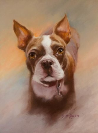 Ruby the Boston Terrier by Scott Kunkle