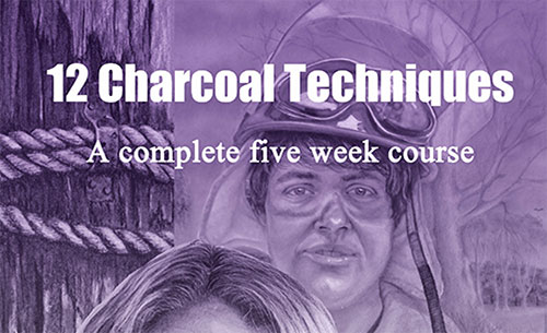 12 Charcoal Techniques Book Cover
