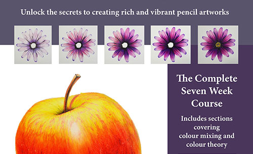 Book Cover for 12 Coloured Pencil Techniques Book