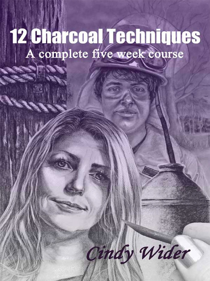 12 Charcoal Techniques Book Cover