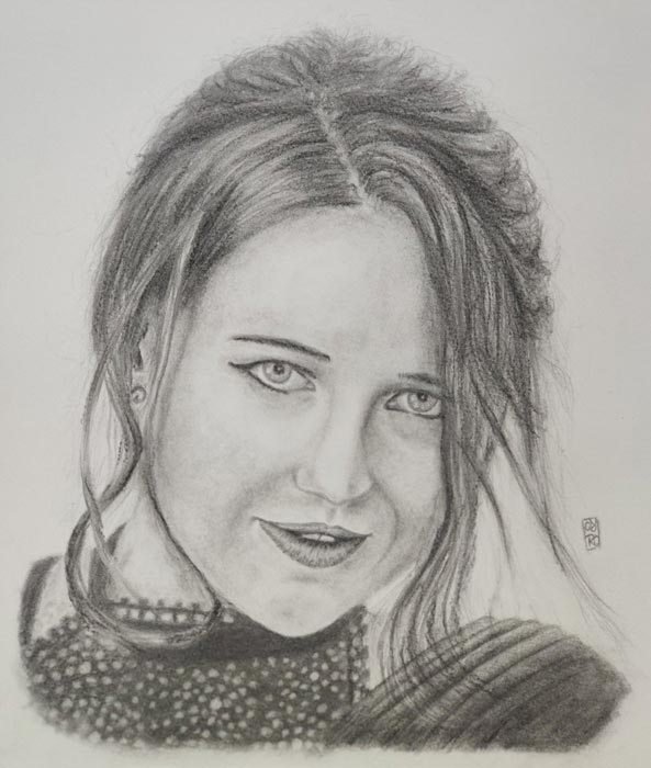 Portrait Drawing in Pencil by Robert Wenzel