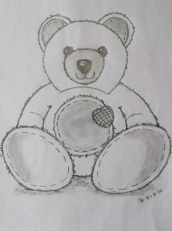 Teddy Bear pencil drawing by Stephen Dodds