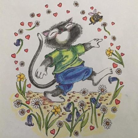 Max Cuddleecat colored by Donna Johnston