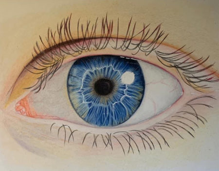 Eye drawing by Susanne Norling