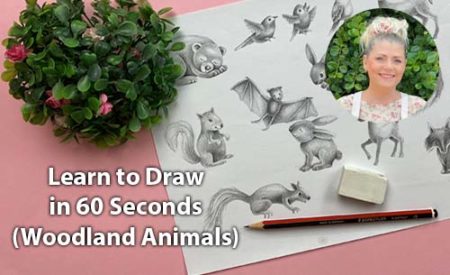 Draw In 60 Seconds (Woodland Animals)