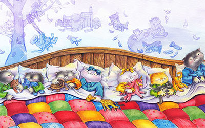 Book Illustration Process – Sweet Dreams Cuddleecat Kittens