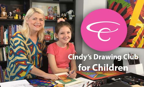 Cindy Wider drawing with child