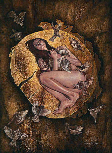 Hari Lualhati Becoming A Prayer Oil on Canvas 121 92cm x 88 9cm